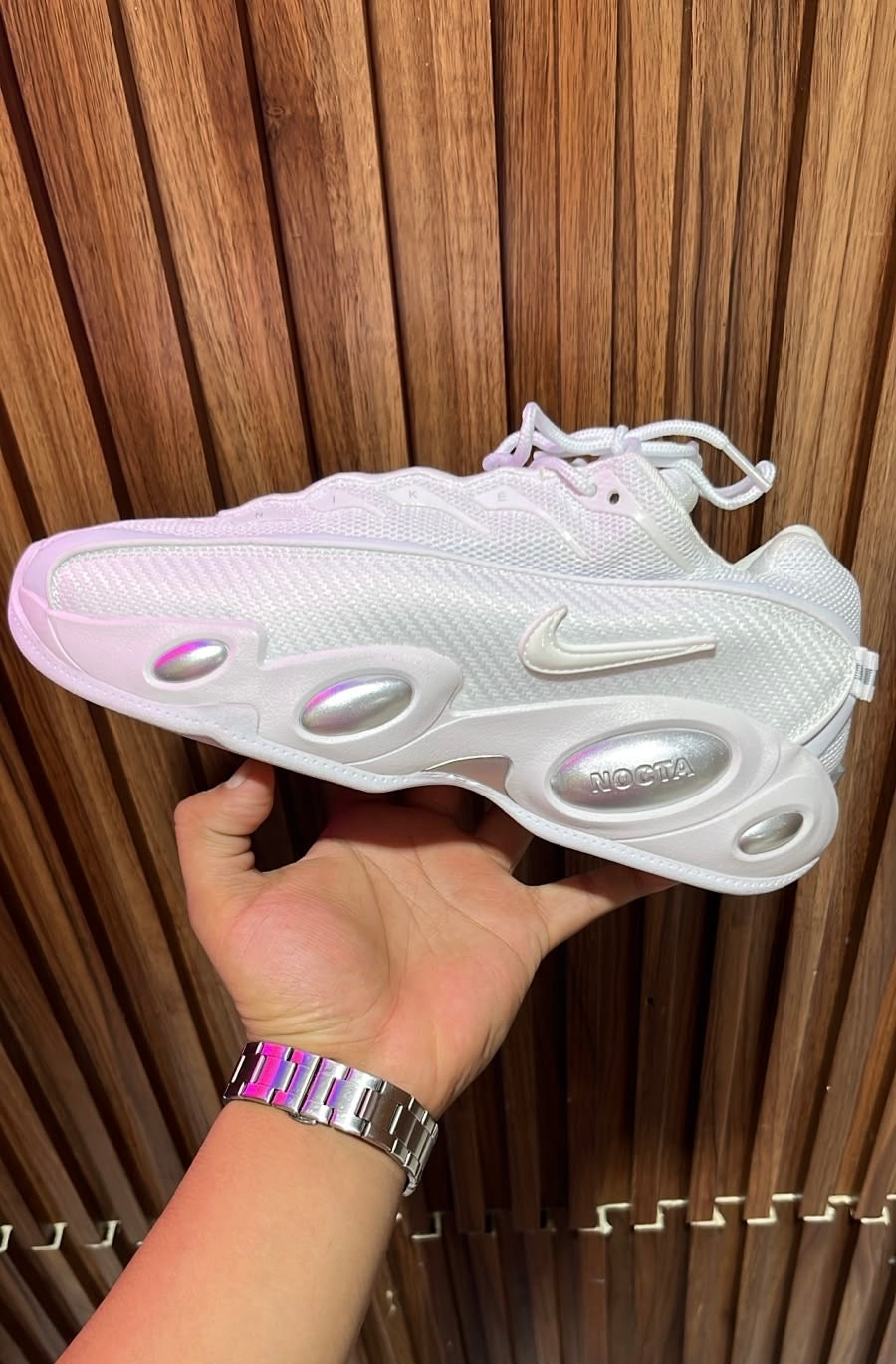 TENIS NIKE NOCTA GLIDE WHITE CHROME