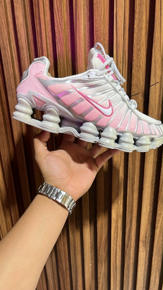 TENIS NIKE SHOX TL METALLIC PLATINUM PINK FOAM