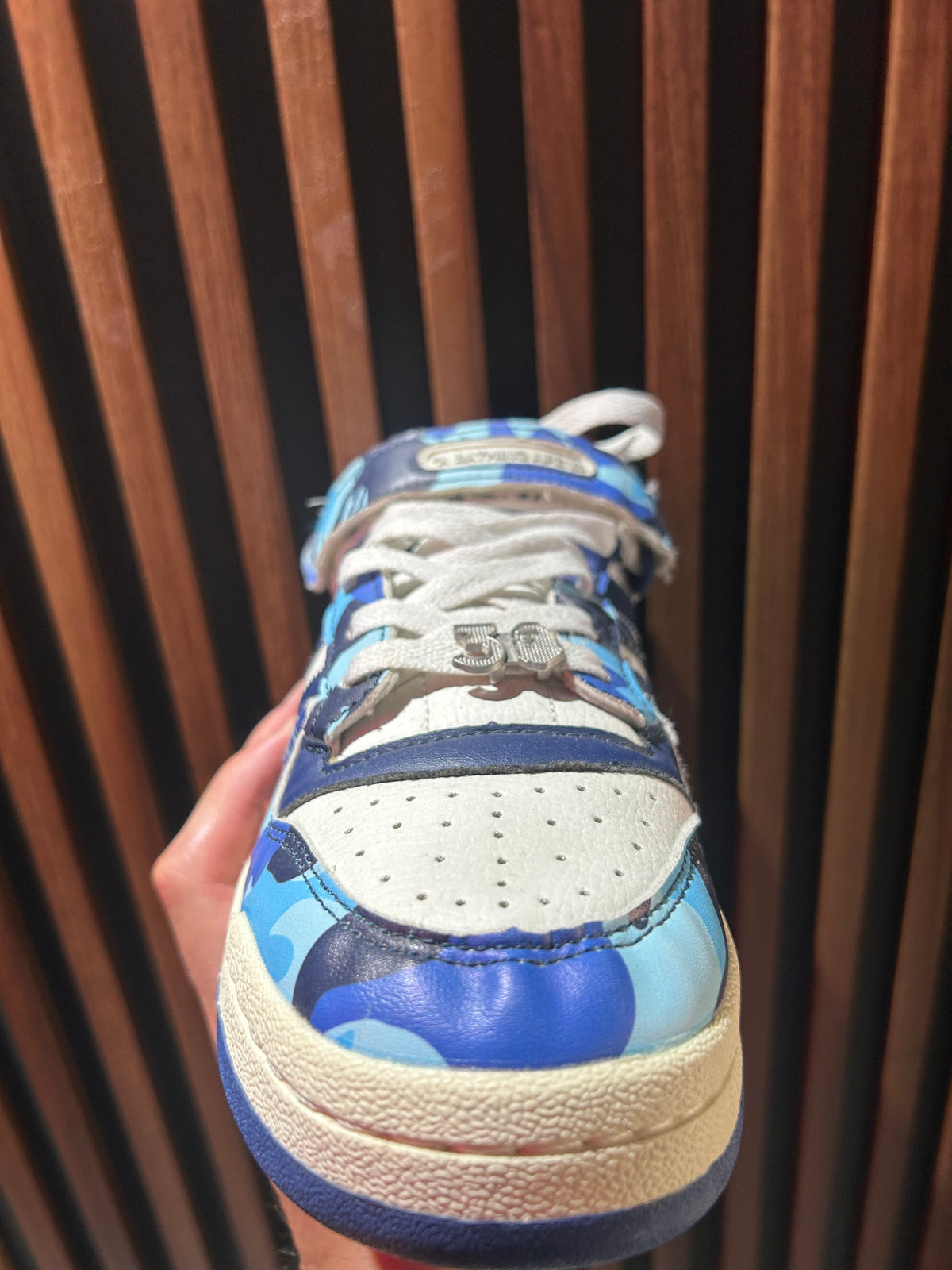 TENIS ADIDAS FORUM 84 LOW BAPE 30TH ANNIVERSARY BLUE CAMO
