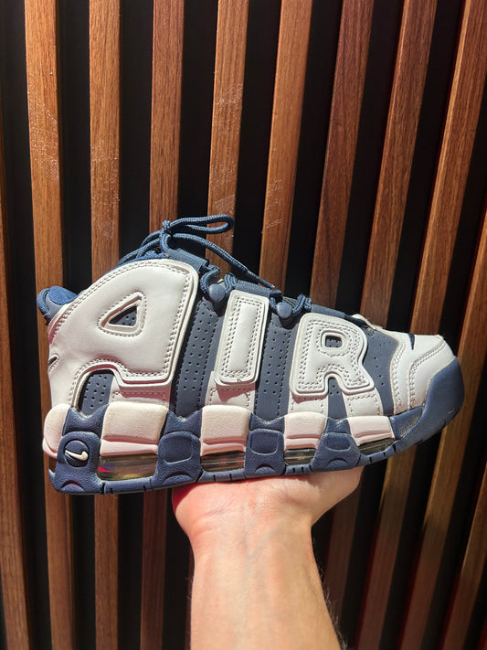 TENIS NIKE AIR MORE UPTEMPO COOL GREY MIDNIGHT NAVY