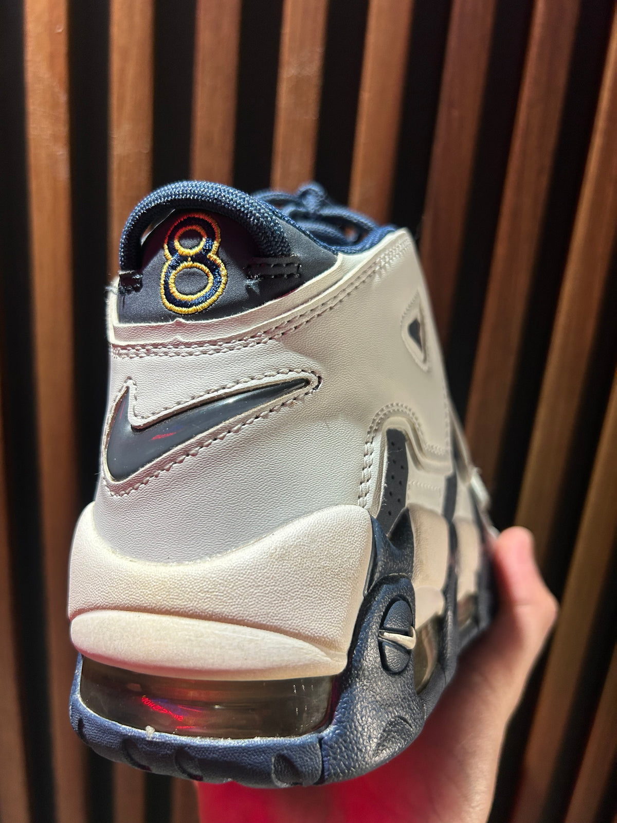 TENIS NIKE AIR MORE UPTEMPO COOL GREY MIDNIGHT NAVY
