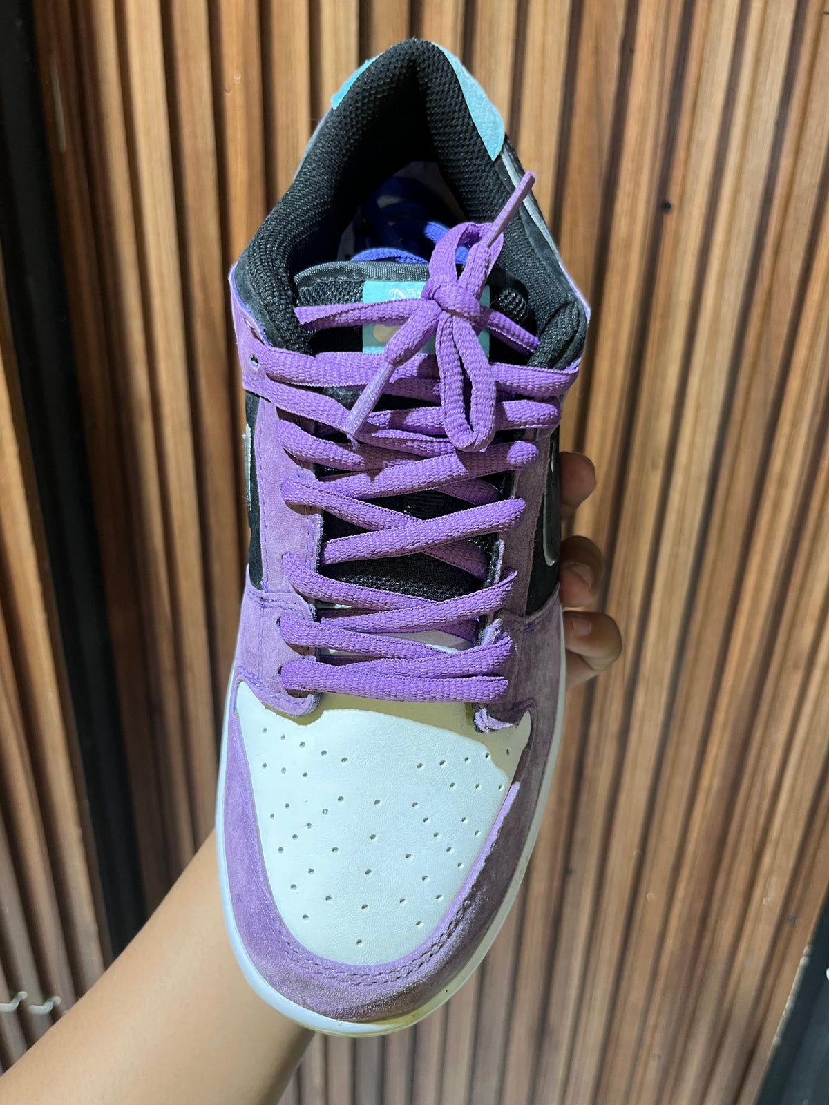 Tenis Nike SB Dunk Low Pro x Hayley Wilson Black and Court Purple