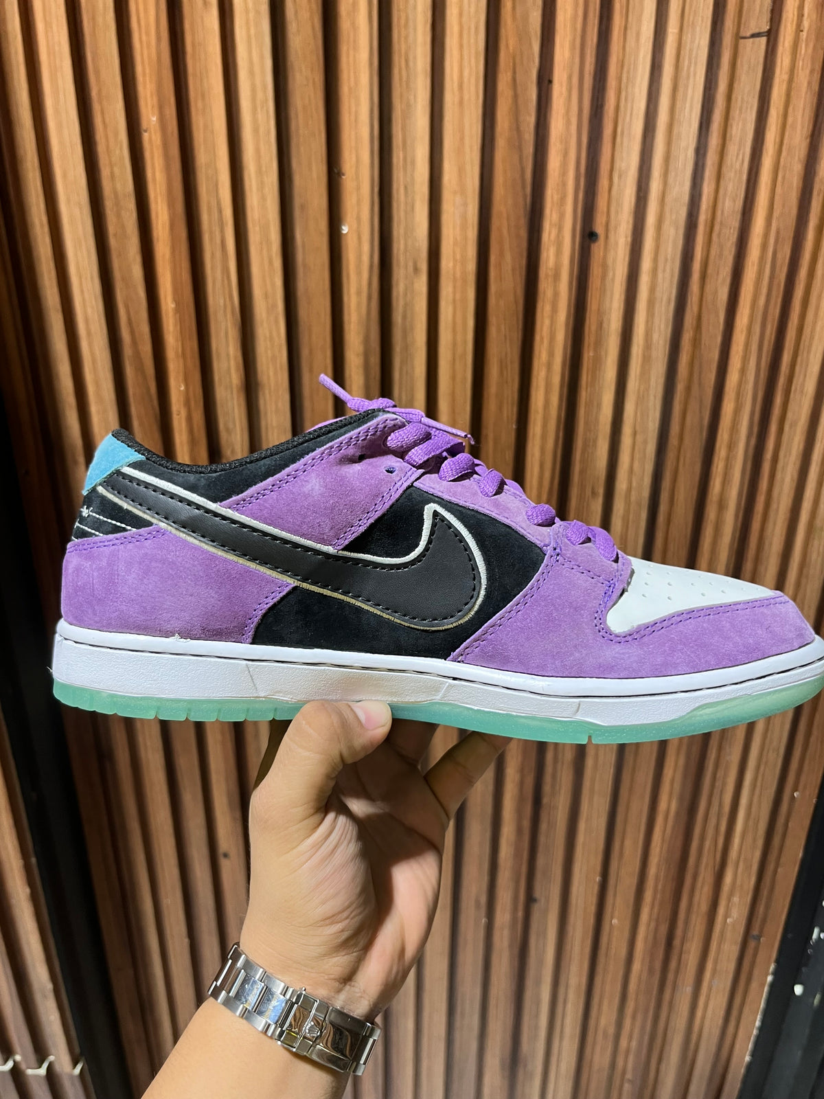 Tenis Nike SB Dunk Low Pro x Hayley Wilson Black and Court Purple