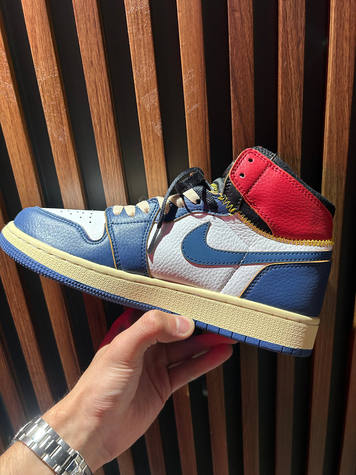 TENIS NIKE AIR JORDAN 1 RETRO HIGH OG X UNIÓN LA STORM BLUE