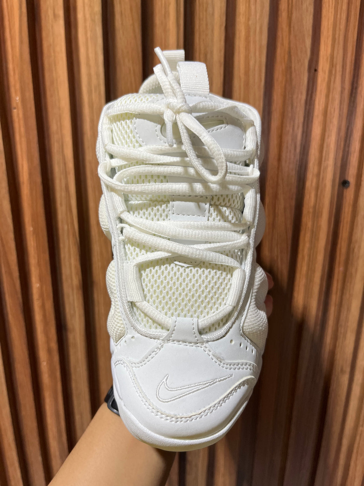 Tenis Nike air more uptempo Low triple white