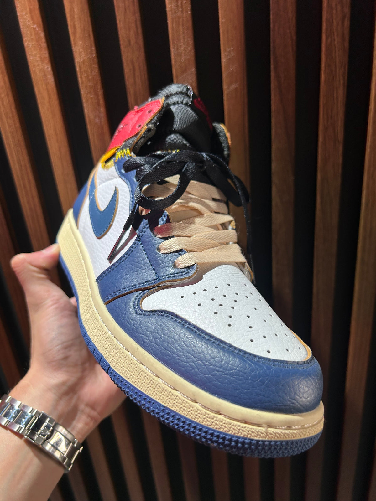 TENIS NIKE AIR JORDAN 1 RETRO HIGH OG X UNIÓN LA STORM BLUE